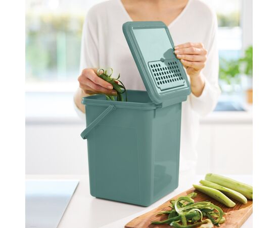 ROTHO WIADERKO KOMPOST 9L Z FILTREM WĘGLOWYM BIO MISTLETOE GREEN