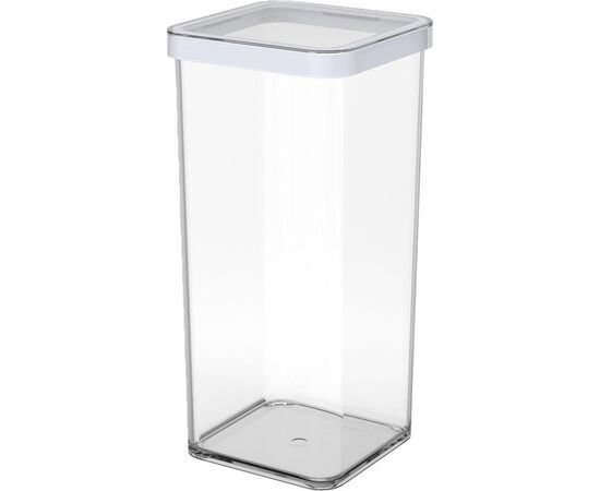 ROTHO POJEMNIK NA PRZYSMAKI KWADRATOWY 1.5L LOFT TRANSPARENTNY/BIAŁY