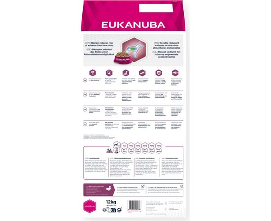 EUKANUBA DAILY CARE MONO-PROTEIN ADULT ALL BREED DUCK - DRY DOG FOOD - 12KG