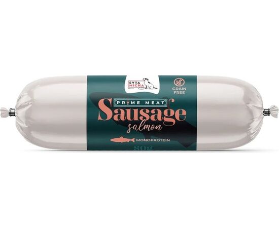 SYTA MICHA PRIME MEAT SAUSAGE SALMON  - DOG TREAT - 80G
