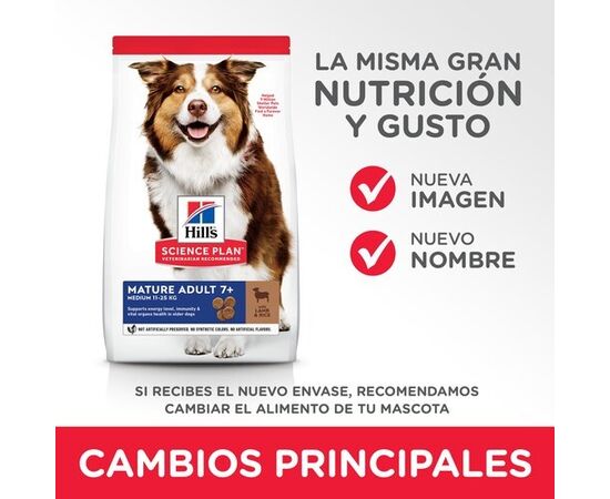 HILL'S SCIENCE PLAN MATURE ADULT MEDIUM LAMB AND RICE - DRY DOG FOOD - 2.5 KG