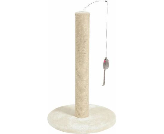 ZOLUX CAT SCRATCHING POST WITH TOY - BEIGE