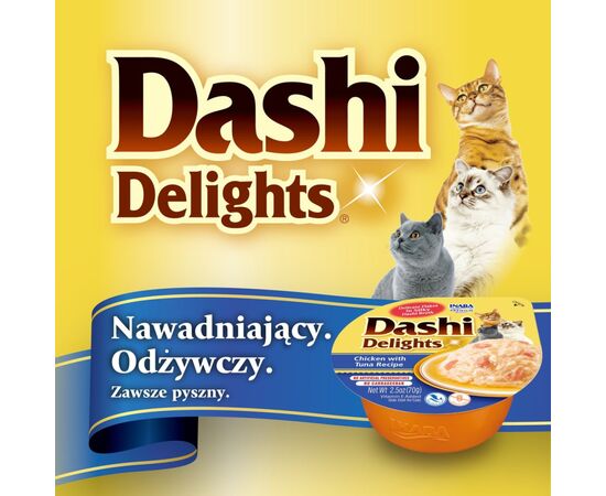 INABA DASHI DELIGHTS CHICKEN TUNA BOUILLON - CAT TREAT - 70G