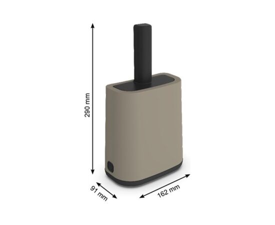 ROTHO ŁOPATKA Z PODSTAWKĄ +WORKI 16X8CM CAPPUCCINO