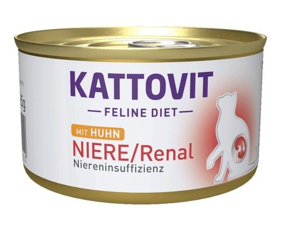 KATTOVIT FELINE DIET NIERE/RENAL CHICKEN - WET CAT FOOD - 185G