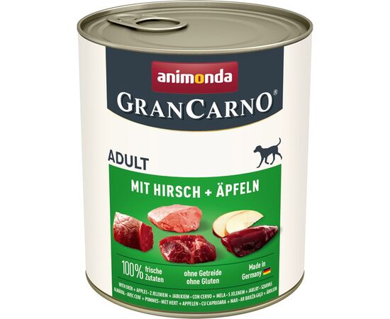 ANIMONDA GRANCARNO ADULT DEER AND APPLE - WET DOG FOOD - 800G