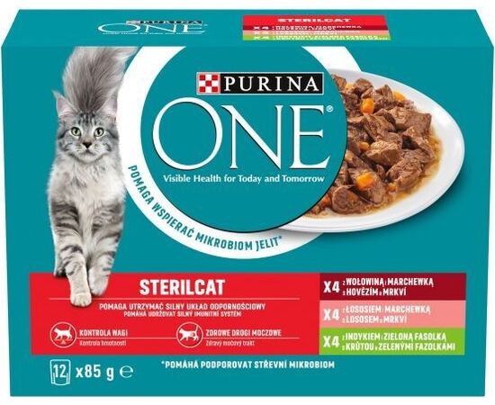 PURINA NESTLE PURINA ONE STERILCAT MIX FLAVOURS - WET CAT FOOD - 12 X 85G