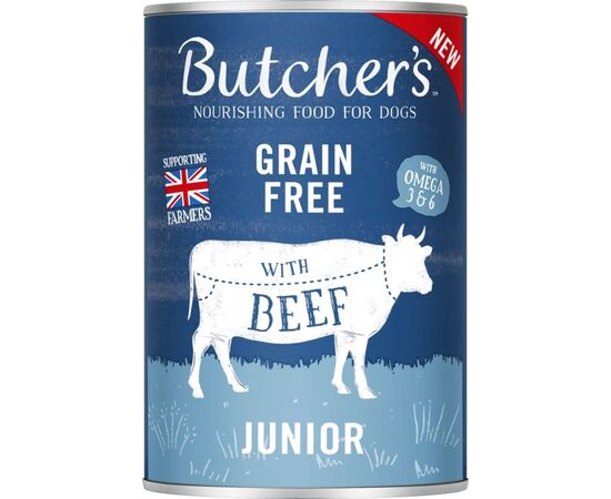 BUTCHER'S ORIGINAL JUNIOR MEGA PACK MIX - WET DOG FOOD - 6 X 400G