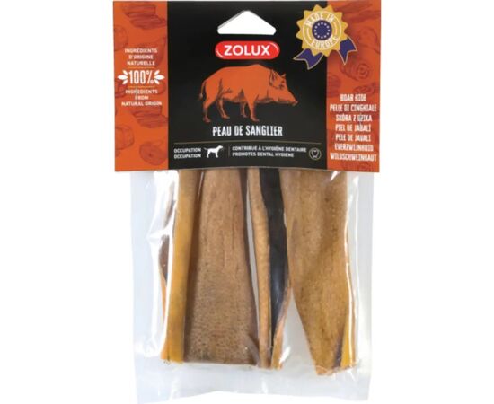 ZOLUX BOAR SKIN - DOG TREAT - 100G