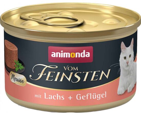 ANIMONDA VOM FEINSTEN MOUSSE SALMON AND POULTRY - WET CAT FOOD - 85 G
