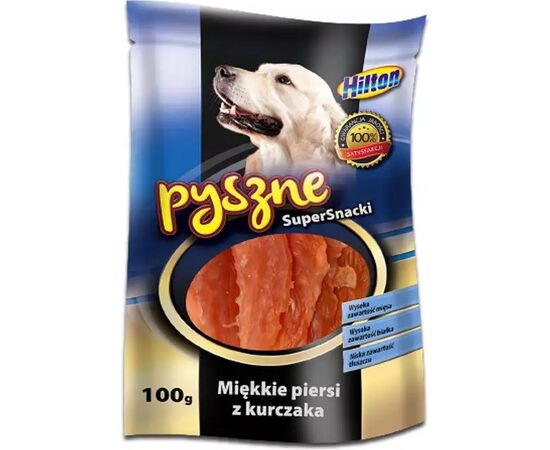 HILTON PRZYSMAK MIĘKKIE PIERSI Z KURCZAKADLA PSA - 100 G