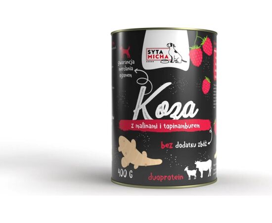 SYTA MICHA KOZA Z MALINAMI I TOPINAMBUREM 400G