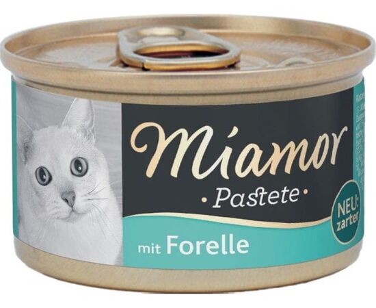 MIAMOR PASZTET MIĘSNY DLA KOTA PSTRĄG 85G