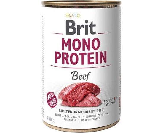 BRIT MONO PROTEIN BEEF - WET DOG FOOD - 400 G