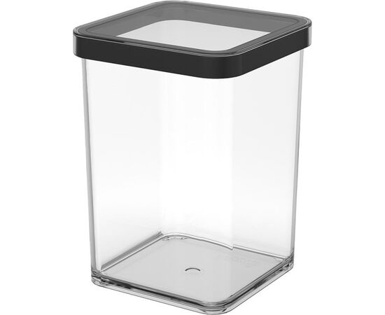 ROTHO POJEMNIK NA PRZYSMAKI KWADRATOWY 1.0L LOFT TRANSPARENTNY/CZARNY