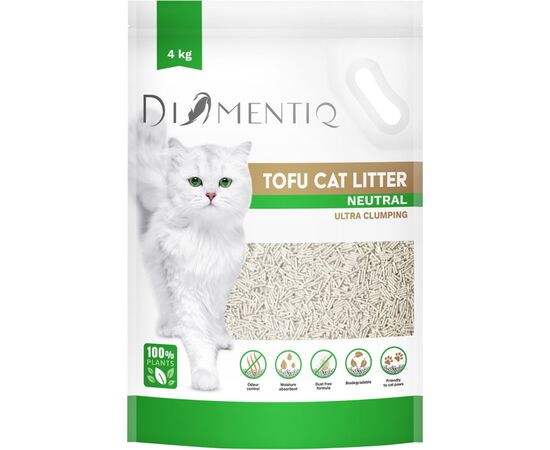 DIAMENTIQ ŻWIREK TOFU ZBRYLAJĄCY 4 KG NATURALNY