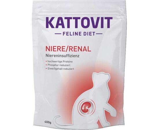 KATTOVIT NIERE RENAL - KARMA DLA KOTÓW - SASZETKA 0,4 KG
