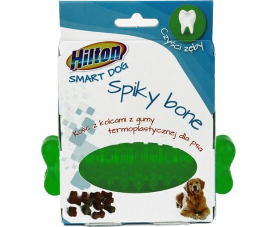 HILTON DOG SPIKY BALL MIX KOLOR KOŚĆ Z KOLCAMI  12CM DLA PSA