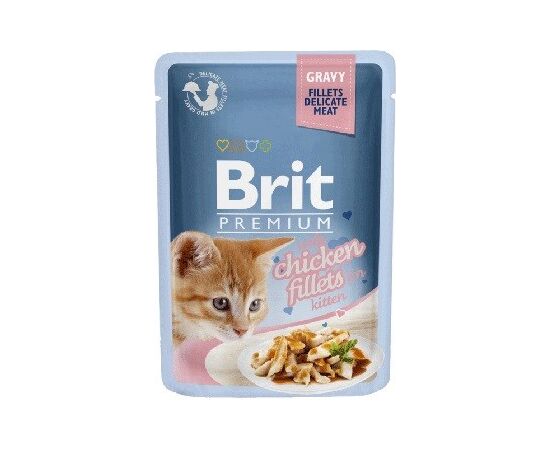 BRIT PREMIUM WITH CHICKEN FILLETS - WET CAT FOOD - 85G