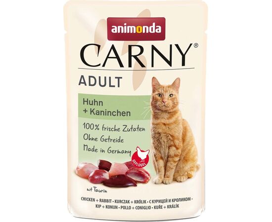 ANIMONDA CARNY ADULT CHICKEN AND RABBIT - WET CAT FOOD - 85G