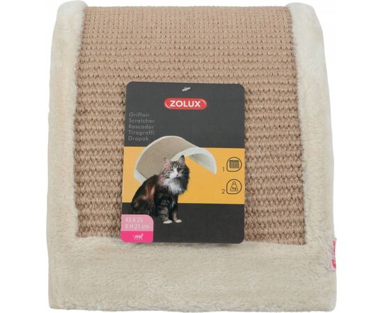 ZOLUX SEMICIRCULAR CAT SCRATCHING POST - BEIGE
