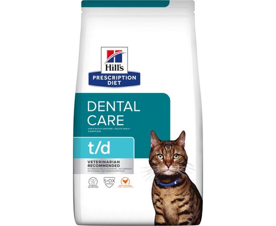 HILL'S PRESCRIPTION DIET FELINE T/D DRY CAT FOOD CHICKEN 1,5 KG