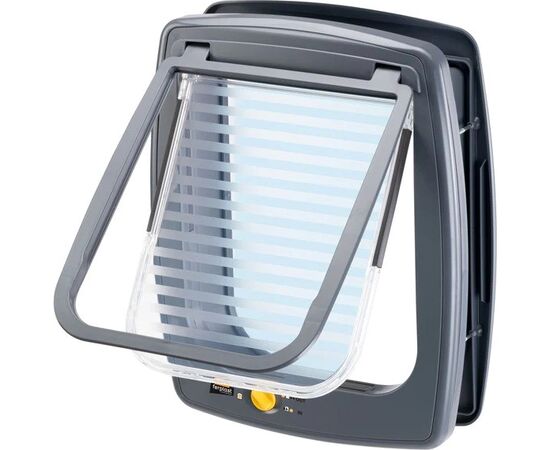 FERPLAST SWING 11 GREY - DOG AND CAT DOOR - 31 X 9.6 X 38.4 CM