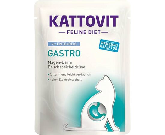 KATTOVIT FELINE DIET GASTRO - WET CAT FOOD - 12 X 85G