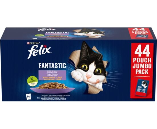 PURINA NESTLE PURINA FELIX FANTASTIC MIX IN JELLY - WET CAT FOOD - 44 X 85G