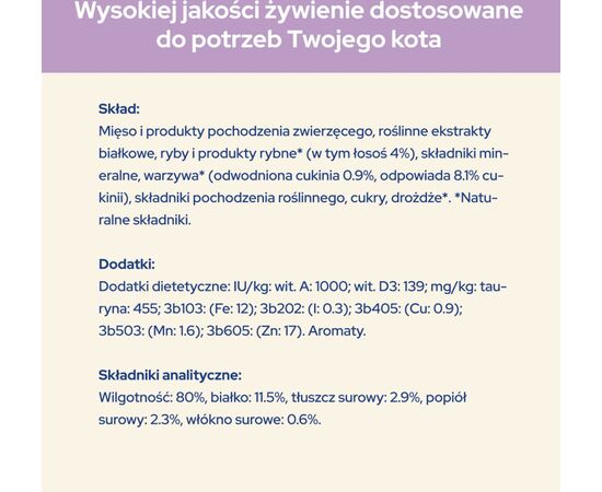 PURINA NESTLE PURINA CAT CHOW SENSITIVE GIG WITH SALMON AND ZUCCHINI IN SAUCE - WET FOOD FOR CATS - 85 G