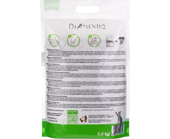 DIAMENTIQ ŻWIREK TOFU ZBRYLAJĄCY 2,5 KG NATURALNY