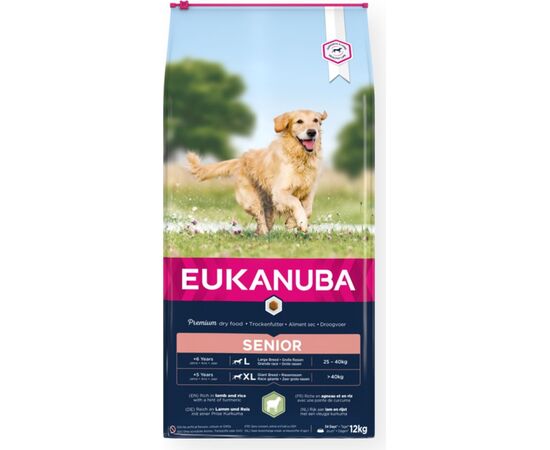 EUKANUBA SENIOR LARGE&GIANT LAMB WITH RICE - DRY DOG FOOD - 12KG