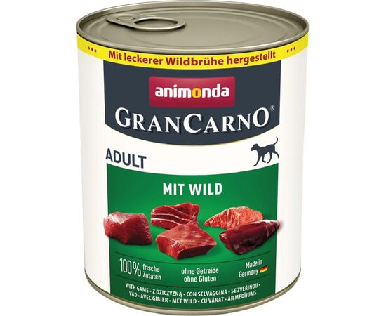 ANIMONDA GRANCARNO ADULT GAME  - WET DOG FOOD - 800G
