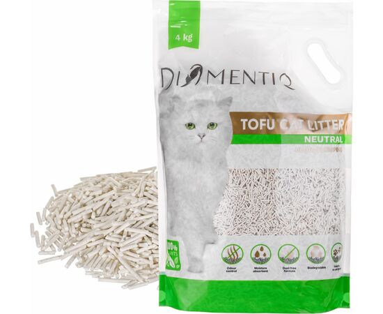 DIAMENTIQ ŻWIREK TOFU ZBRYLAJĄCY 4 KG NATURALNY