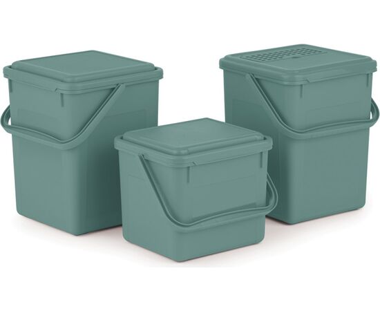 ROTHO WIADERKO KOMPOST 9L Z FILTREM WĘGLOWYM BIO MISTLETOE GREEN