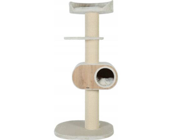ZOLUX SCRATCHING POST WONDERFUL CAT 3 COLOUR BEIGE - CAT SCRATCHING POST - 62.5 X 63 X 158 CM