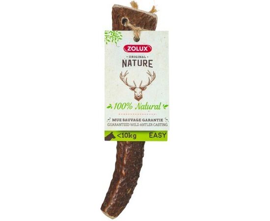 ZOLUX DEER ANTLERS EASY >10KG - CHEW FOR DOG - 70G