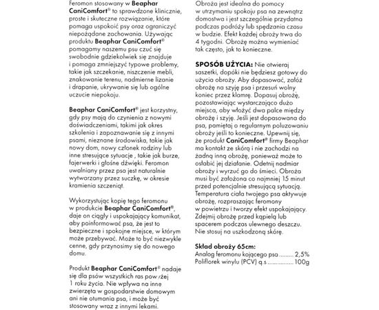 BEAPHAR COLLAR WITH PHEROMONES FOR DOGS - 65 CM