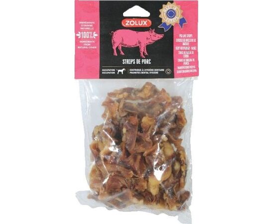 ZOLUX PORK STRIPS - DOG TREAT - 500G