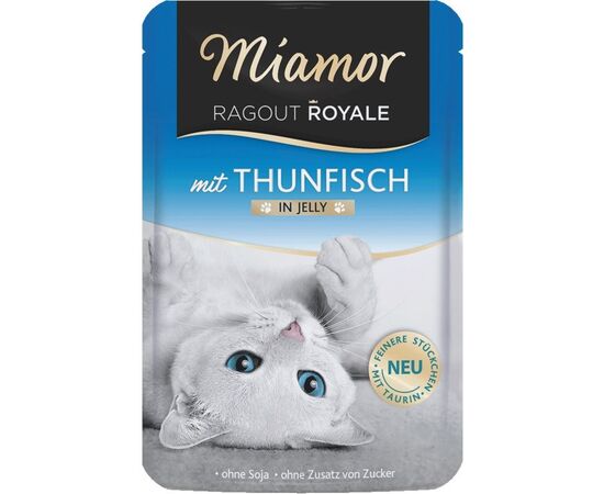 MIAMOR RAGOUT ROYALE TUNA IN JELLY - WET CAT FOOD - 100G