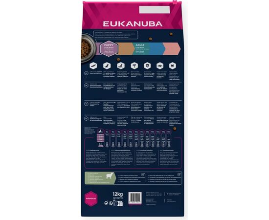 EUKANUBA GRAIN FREE PUPPY LARGE&GIANT LAMB - DRY DOG FOOD - 12KG