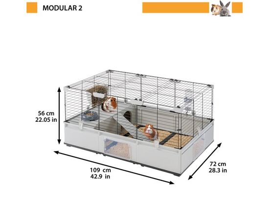 FERPLAST MODULAR 2 CAGE 109X72X56 CM