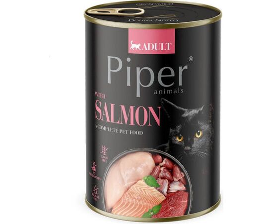 DOLINA NOTECI PIPER ANIMALS WITH SALMON - WET CAT FOOD - 400G