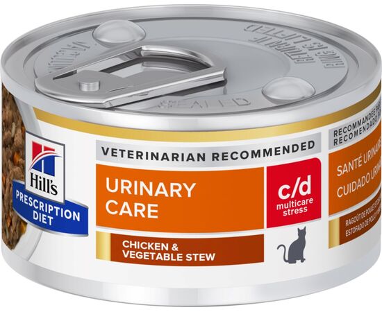 HILL'S PD FELINE C/D URINARY STRESS STEWS - WET CAT FOOD - 82 G