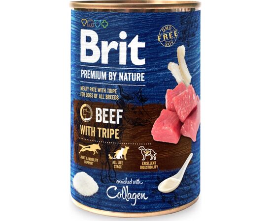 BRIT PREMIUM BY NATURE BEEF WITH TRIPE - WET DOG FOOD - 400 G
