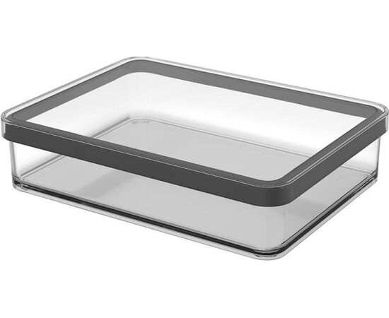 ROTHO POJEMNIK NA PRZYSMAKI SZEROKI 1.0L LOFT TRANSPARENTNY/CZARNY