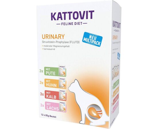 KATTOVIT FELINE DIET URINARY - WET CAT FOOD - 12 X 85G