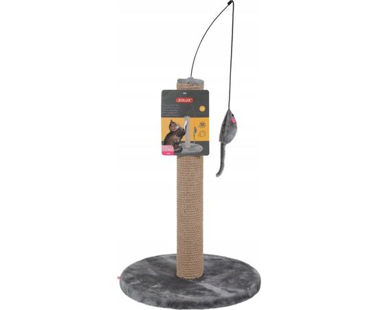 ZOLUX CAT SCRATCHING POST WITH TOY - GREY