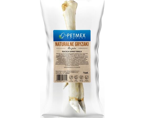 PETMEX ROE DEER'S HOOF WHITE - DOG TREAT - 300G