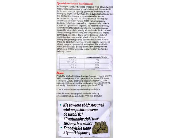 BEAPHAR NATURE GRANULES 750 G RABBIT